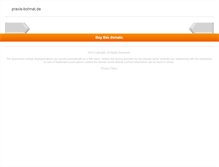 Tablet Screenshot of praxis-bohnet.de